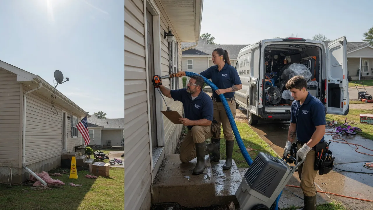 Ceiling Water Damage Restoration in Caldwell, AR near me
